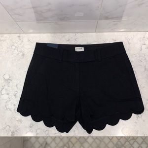 J.Crew Women’s Black Scalloped Shorts